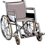 Wheelchair for disabled patients