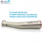 Dental Increasing Speed with Maximum Power & Durability Fiber Optic Red 1: 5 Contra Angle Low Speed Handpiece