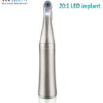 20: 1 Max Torque 98n. Cm Strong & Low Noise Low Vibration Dental Implant Surgery Contra Angle with LED